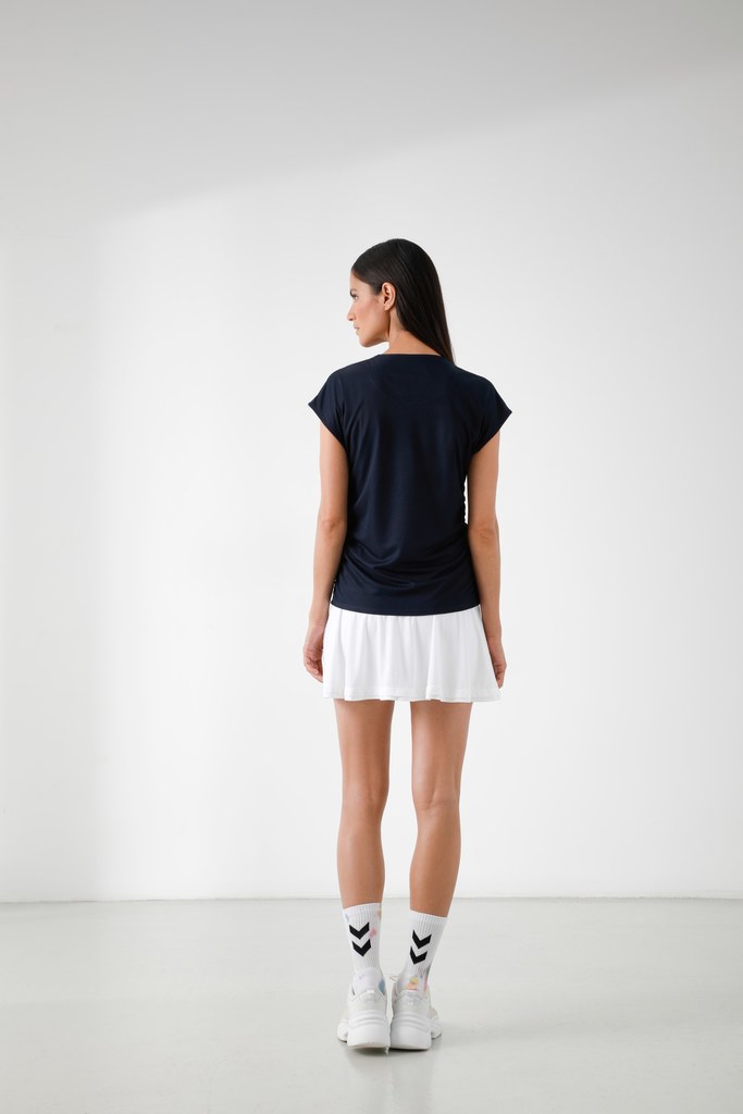 Women's Eco-Active Light capped sleeve T-shirt 2101 in Oxford Blue