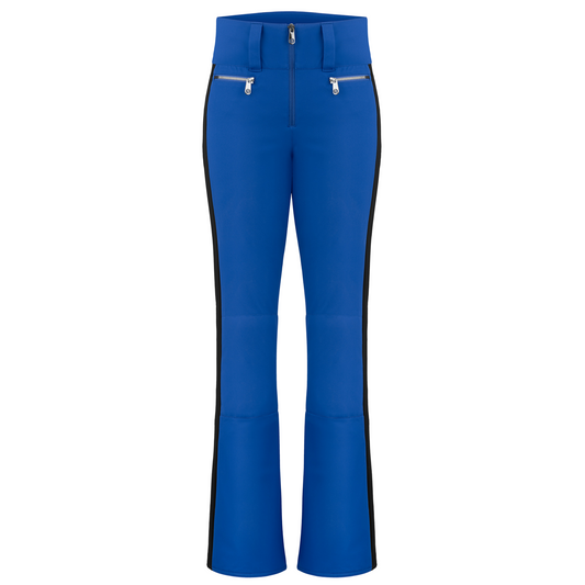 Women’s Sporty Slim Stretch Insulated Ski Pants in Acid Blue/Black 0822