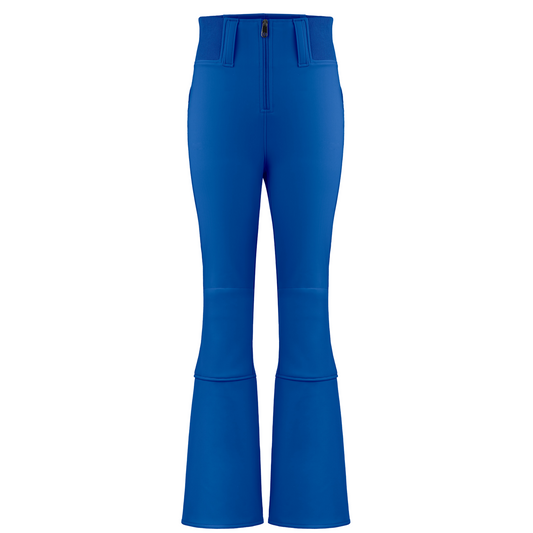 Poivre Blanc Women's soft shell stretch ski pants in Acid Blue 1121 (Regular length)
