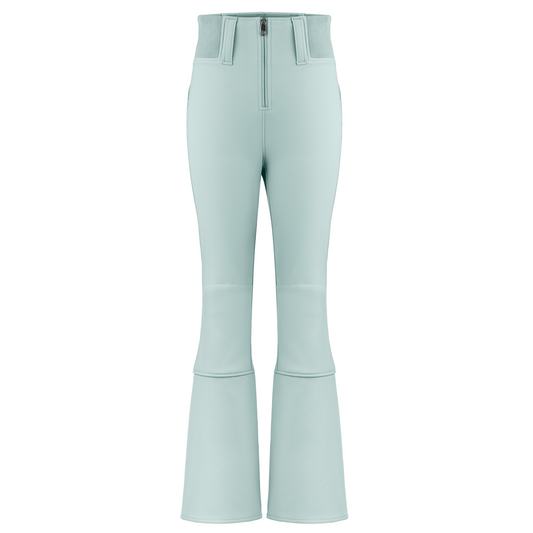 Poivre Blanc Women's soft shell stretch ski pants in Aloe Blue 1121 (Regular length)