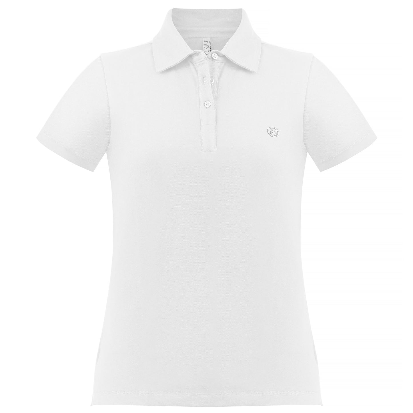 Poivre Blanc Women's Tennis Organic Stretch Cotton Pique Polo 4600 in White
