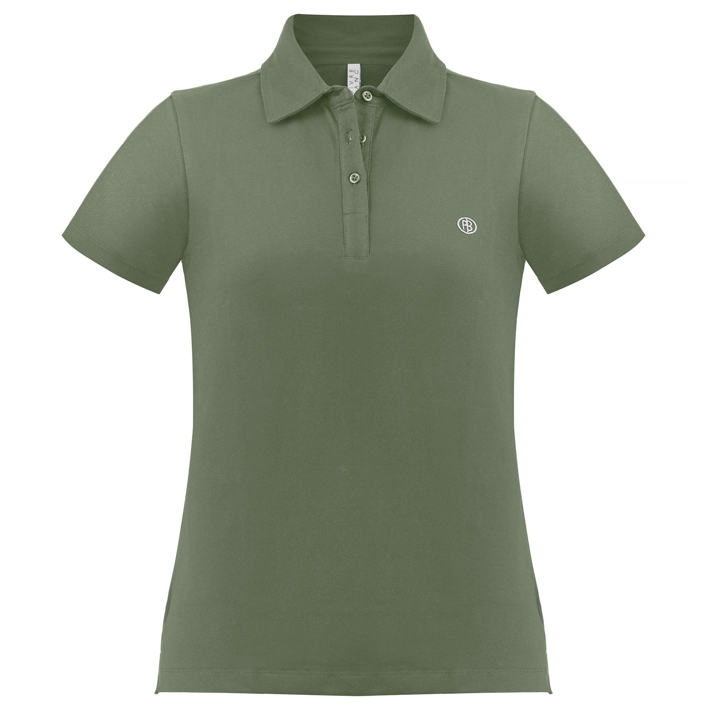 Poivre Blanc Women's Tennis Organic Stretch Cotton Pique Polo 4600 in Peacock Green