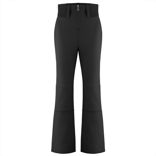 Poivre Blanc Women's soft shell stretch ski pants in Black 1121 (Shorter length)