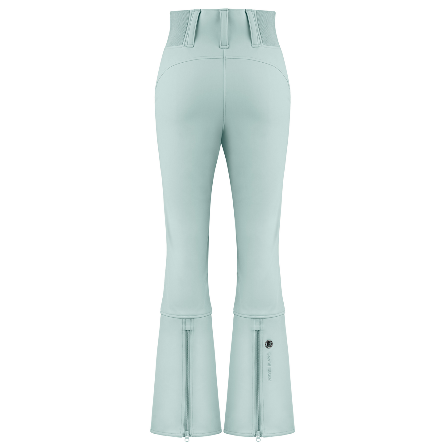 Poivre Blanc Women's soft shell stretch ski pants in Aloe Blue 1121 (Regular length)