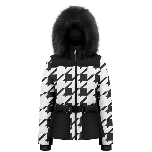 Check Black Women's Ski Jacket 1003