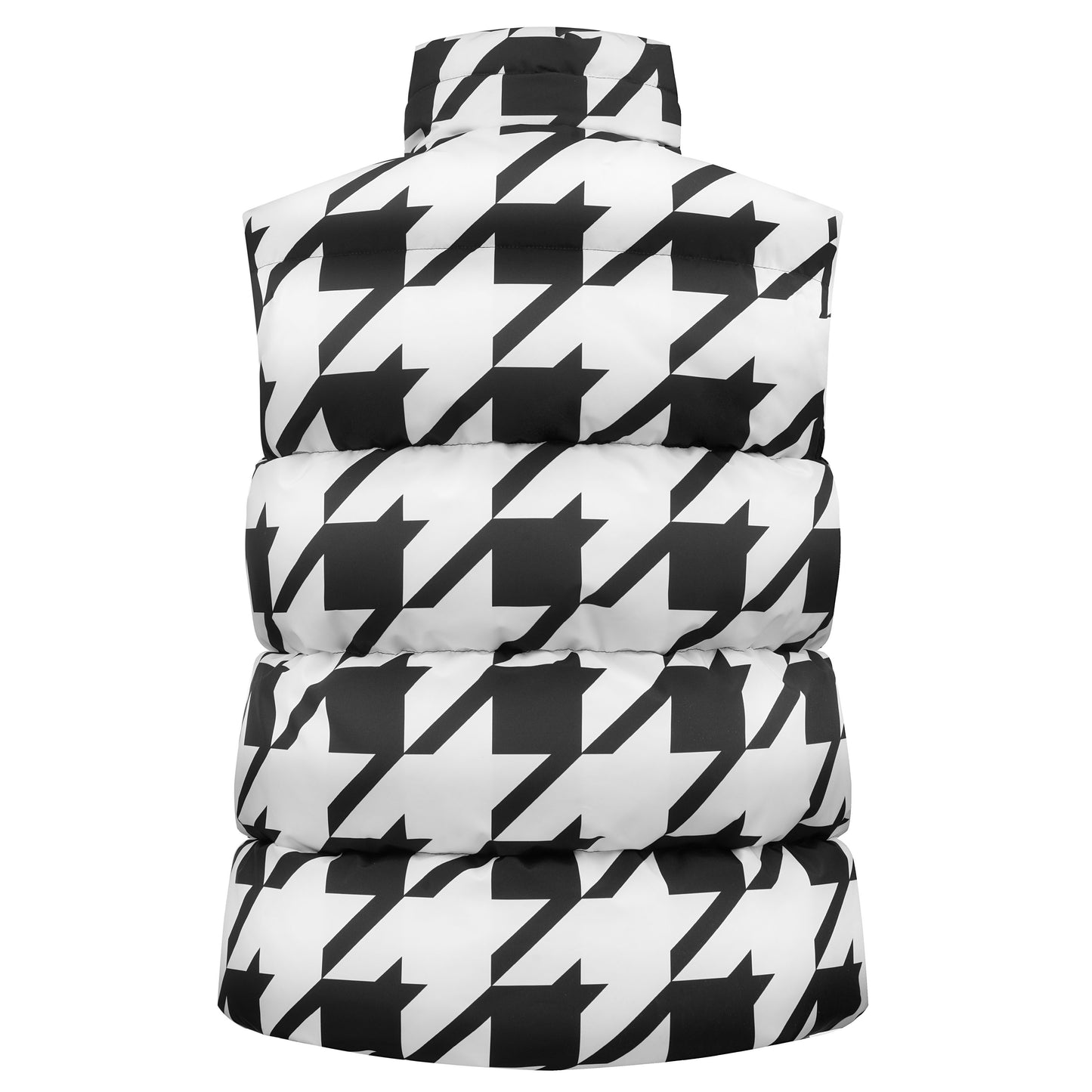 Women's down check Gilet/Vest in Check Print 1205