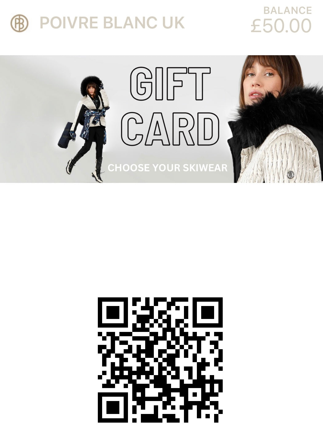 POIVRE BLANC GIFT CARD