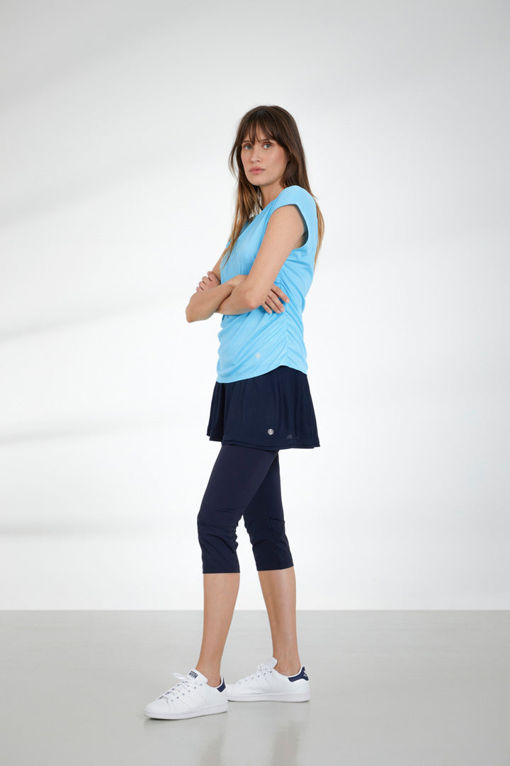 Women's Eco-Active Light capped sleeve T-shirt 2101 in Oxford Blue