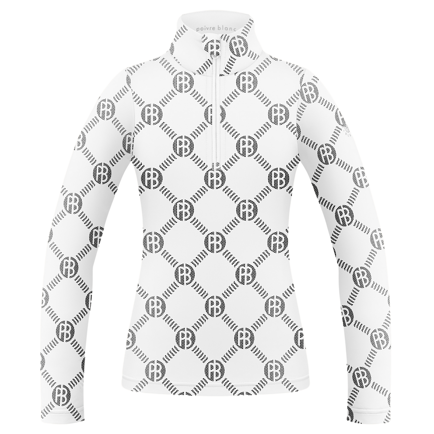 Poivre Blanc Women's Base Layer top in Monogram White 1940