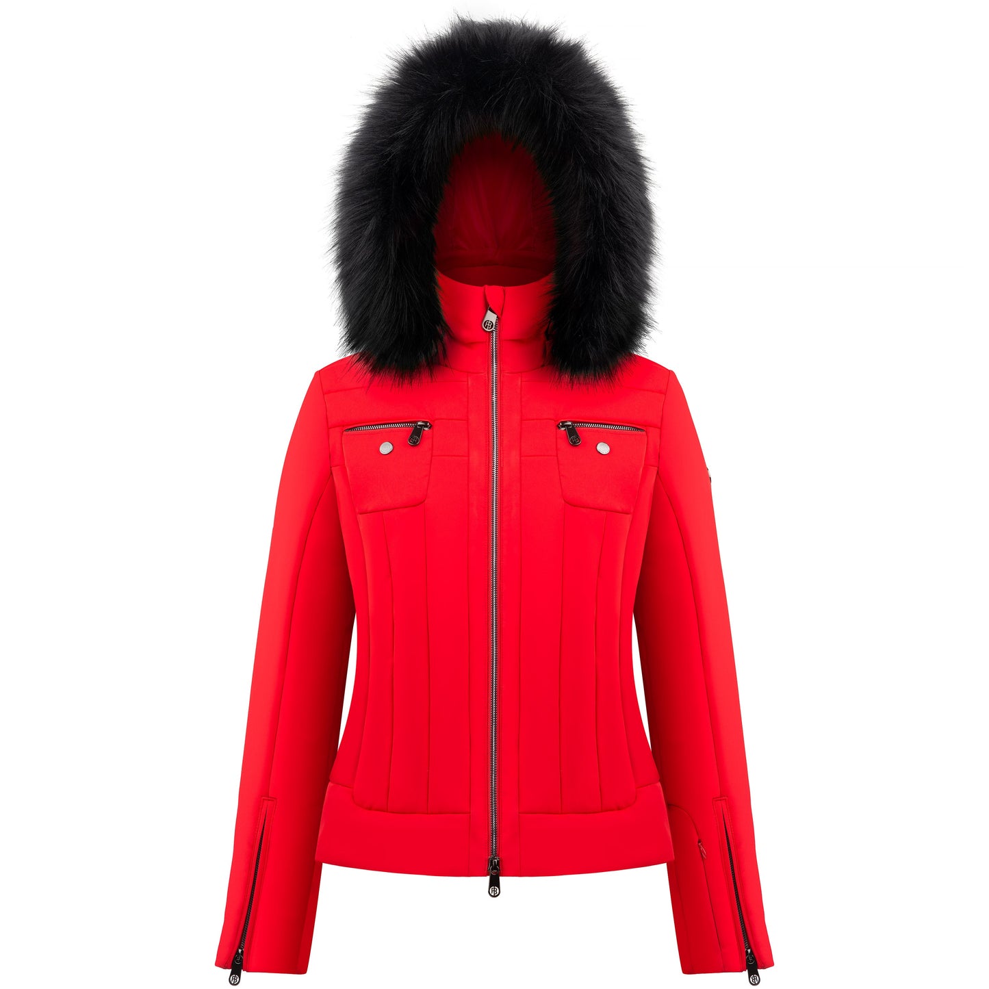 Poivre Blanc Women's Stretch Ski Jacket in Black 0806