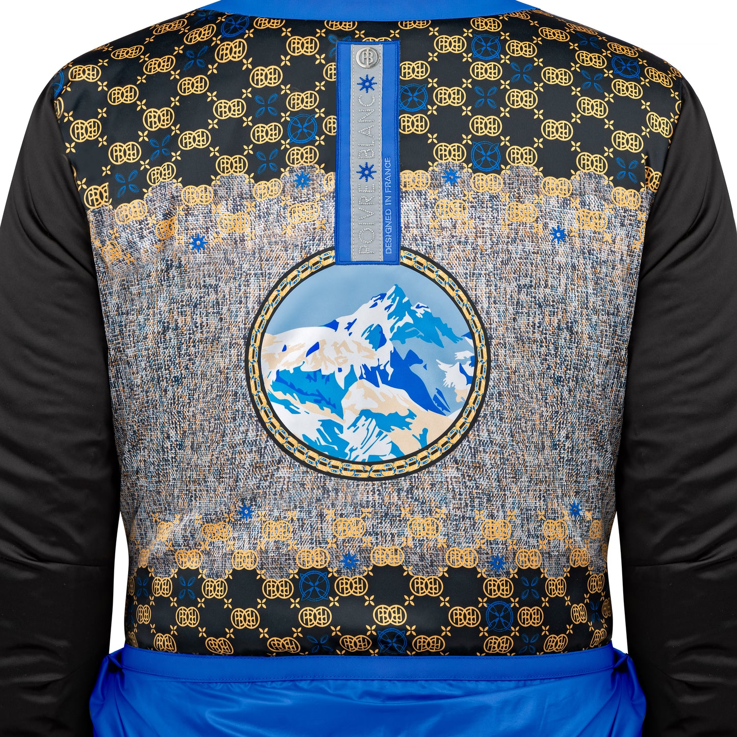 Poivre Blanc 0801 Stretch Ski Jacket with belt in King Blue.