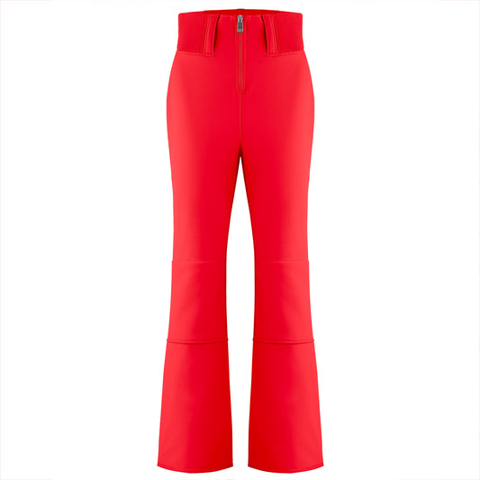 Poivre Blanc Women's soft shell stretch ski pants in Scarlet Red 1121