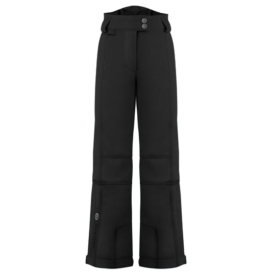 Poivre Blanc Junior Girl's slim stretch ski pant in Black 0820