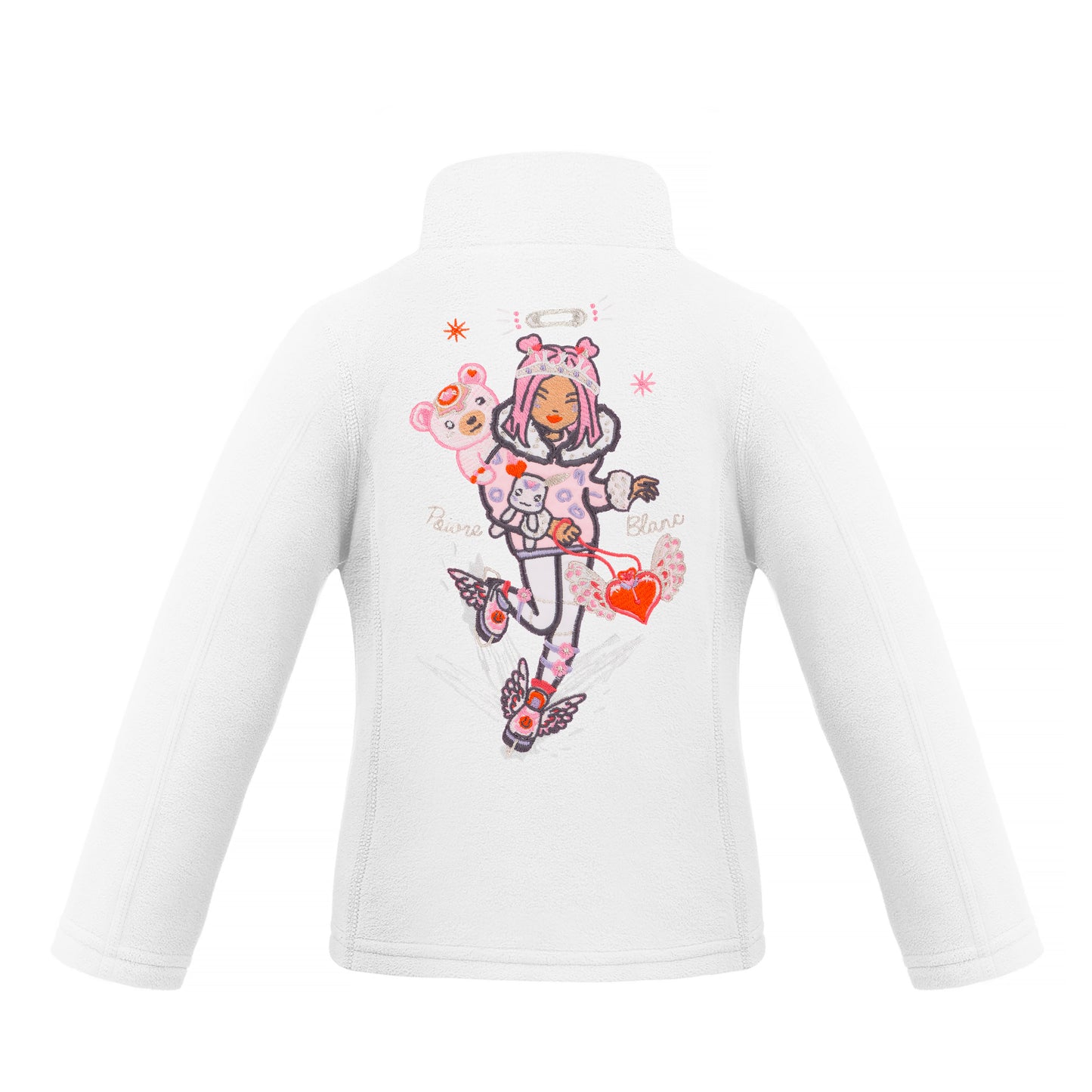 Poivre Blanc Baby Girl's Ski micro Fleece in White 1500