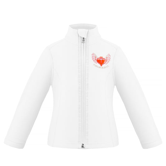 Poivre Blanc Baby Girl's Ski micro Fleece in White 1500