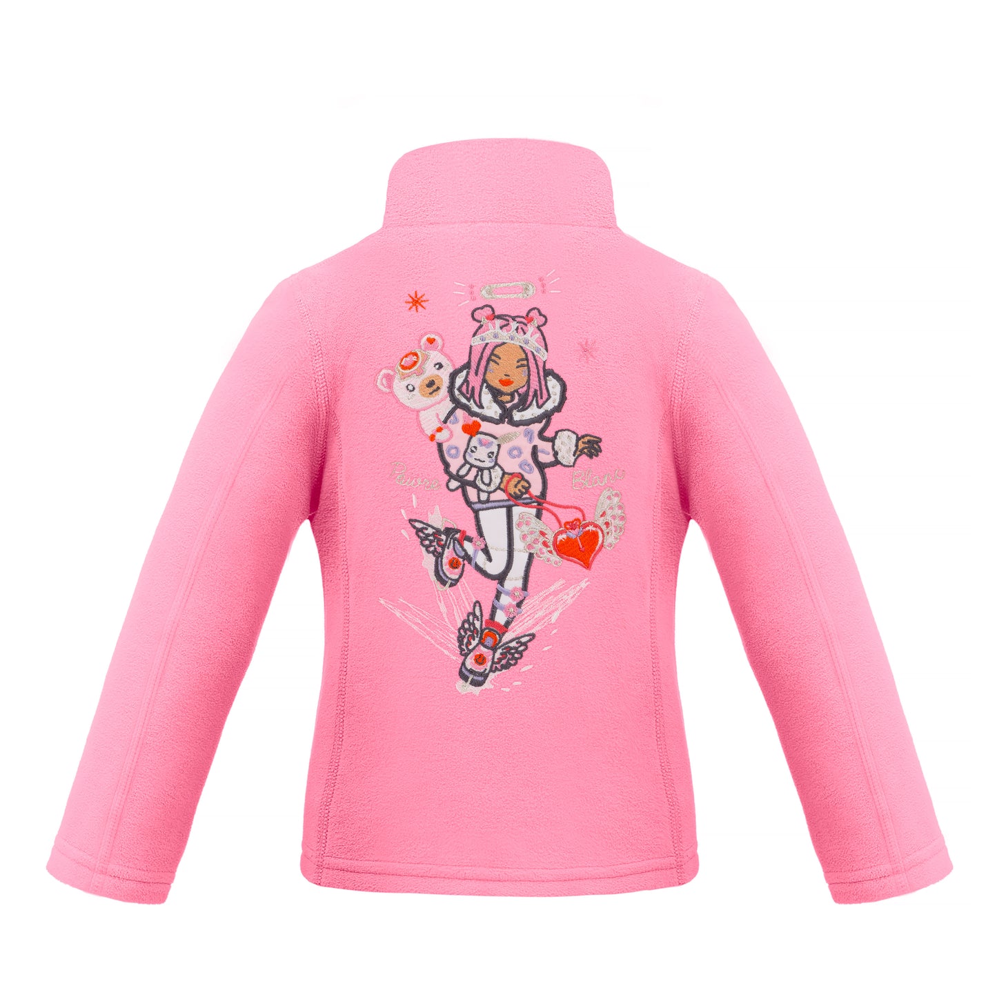 Poivre Blanc Baby Girl's Ski micro Fleece in Glory Pink 1500