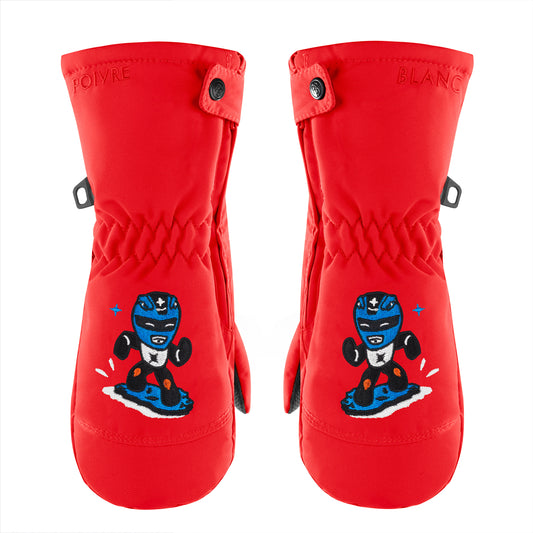 Poivre Blanc Baby Boy's Ski Mittens in Scarlet Red 0973