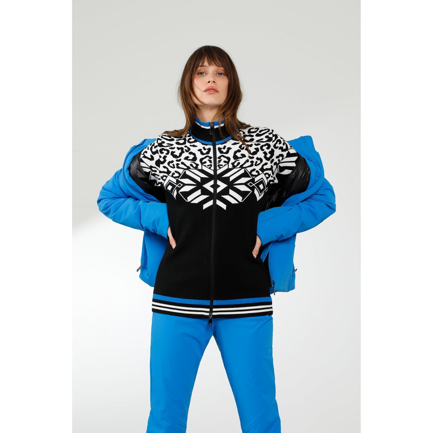 Women's Stretch Ski Jacket King Blue 0802