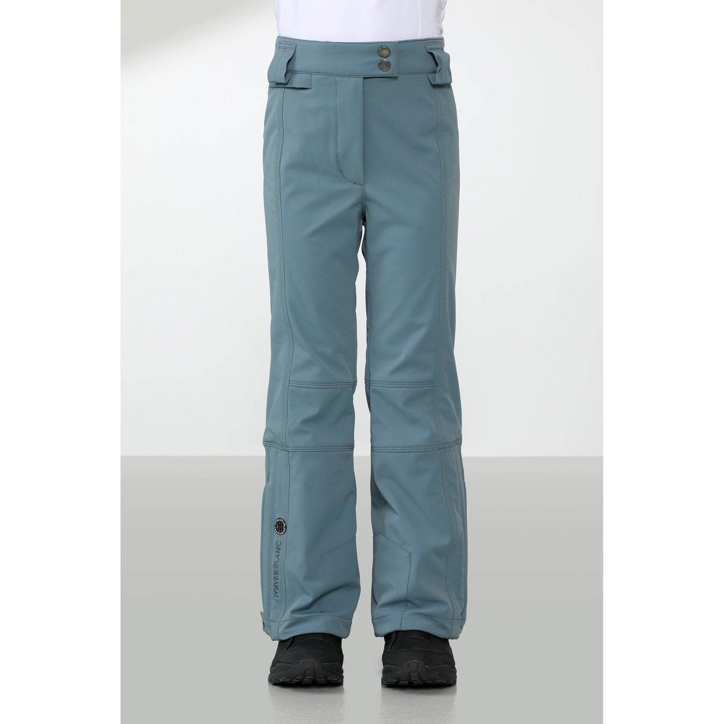 Poivre Blanc Junior Girl's slim stretch ski pant in White 0820