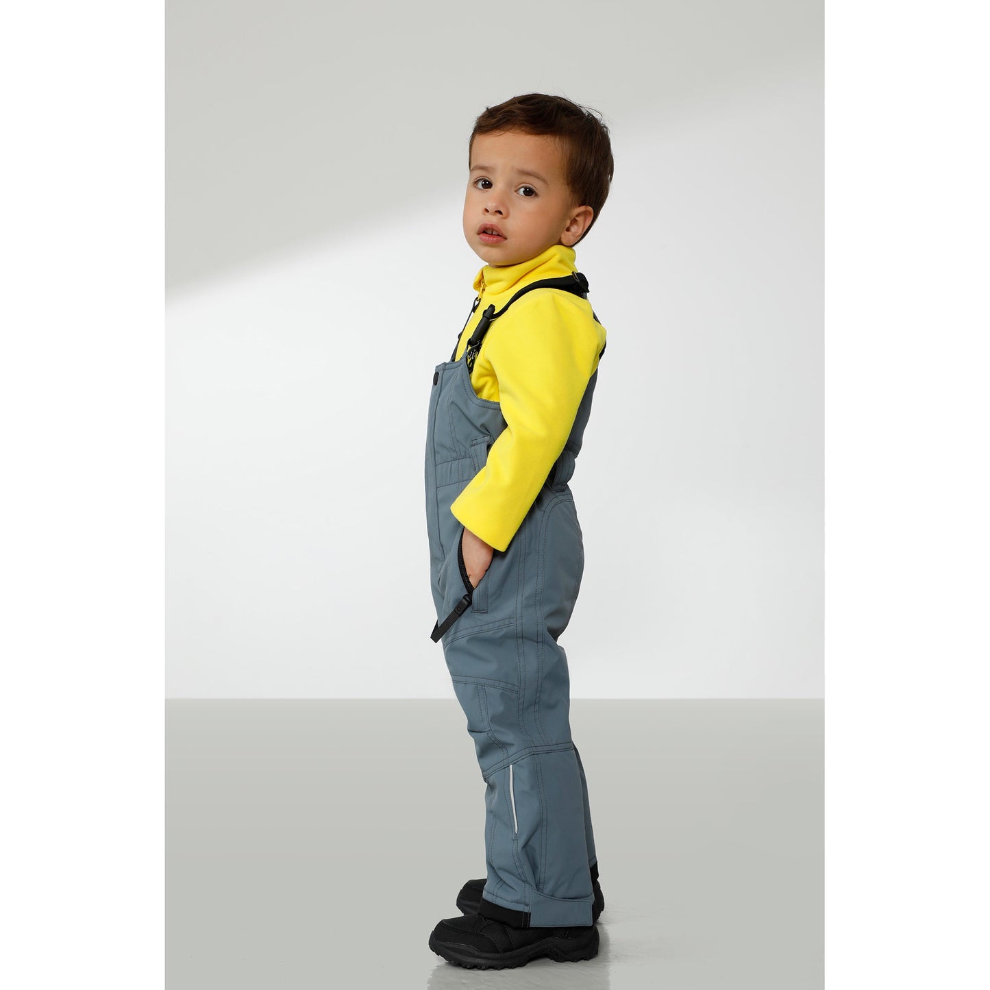 Poivre Blanc Baby Boy Ski Bib Pant in King Blue 0924