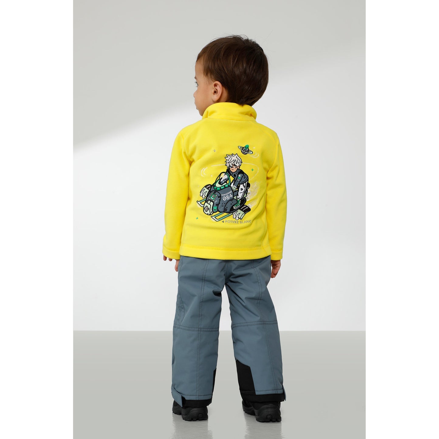 Poivre Blanc Baby Boy's Ski Micro Fleece Jacket in Scarlet Red 1510