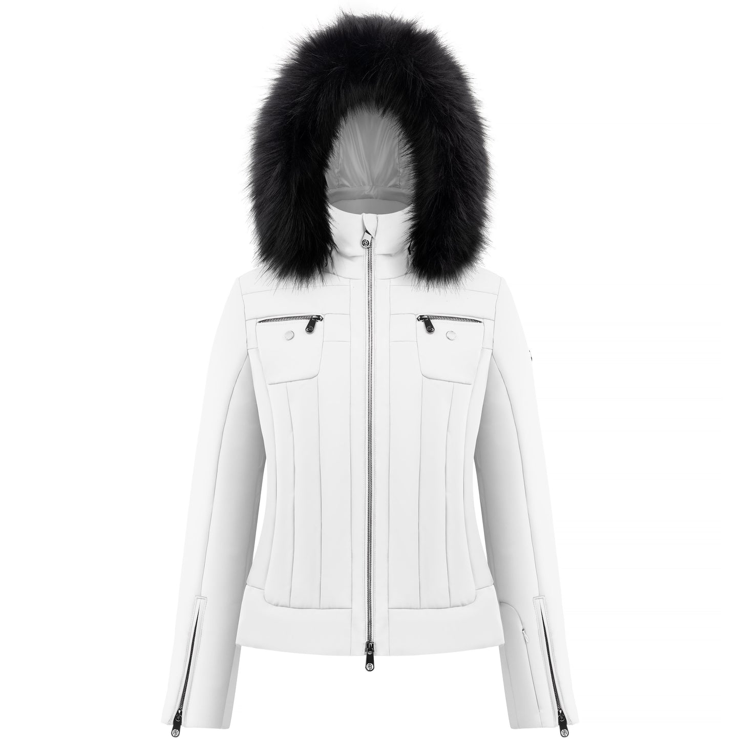 Poivre Blanc Women's Stretch Ski Jacket in White 0806
