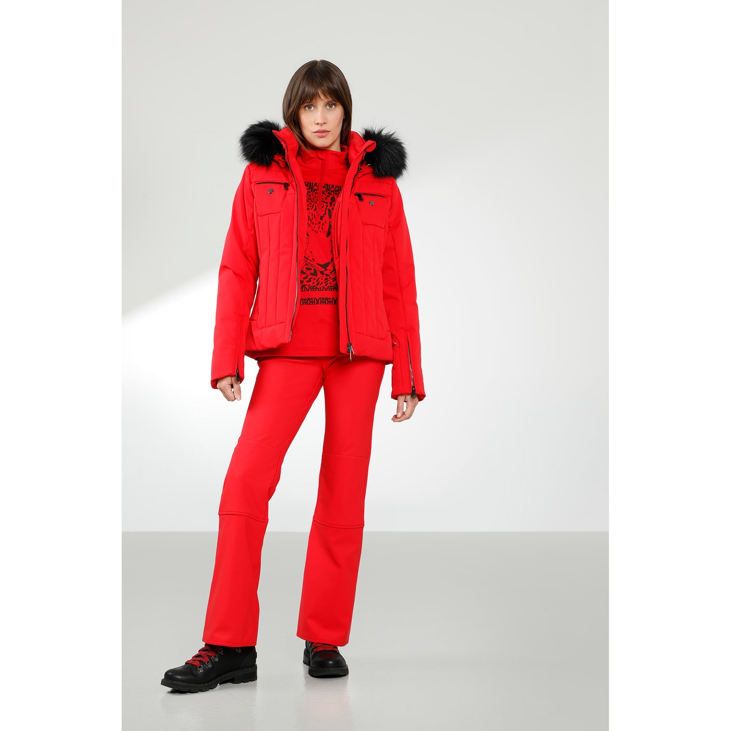 Poivre Blanc Women's Stretch Ski Jacket in White 0806