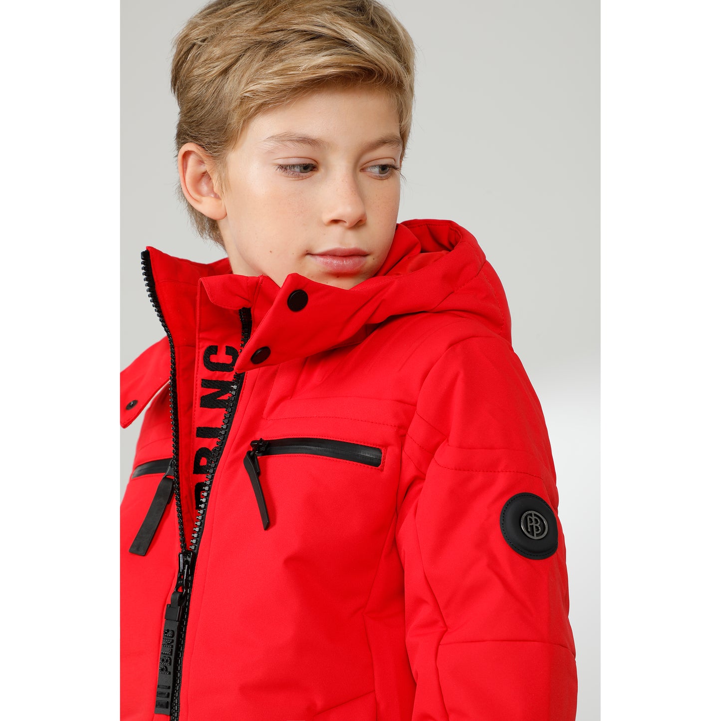 Poivre Blanc Junior Boy Ski Jacket in Red