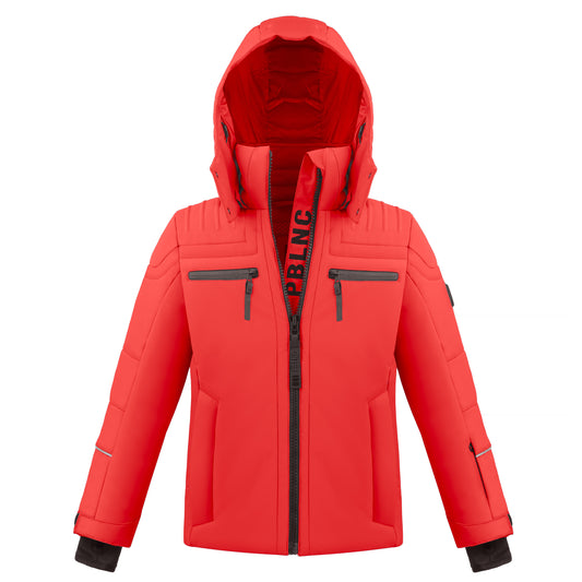 Poivre Blanc Junior Boy Ski Jacket in Red
