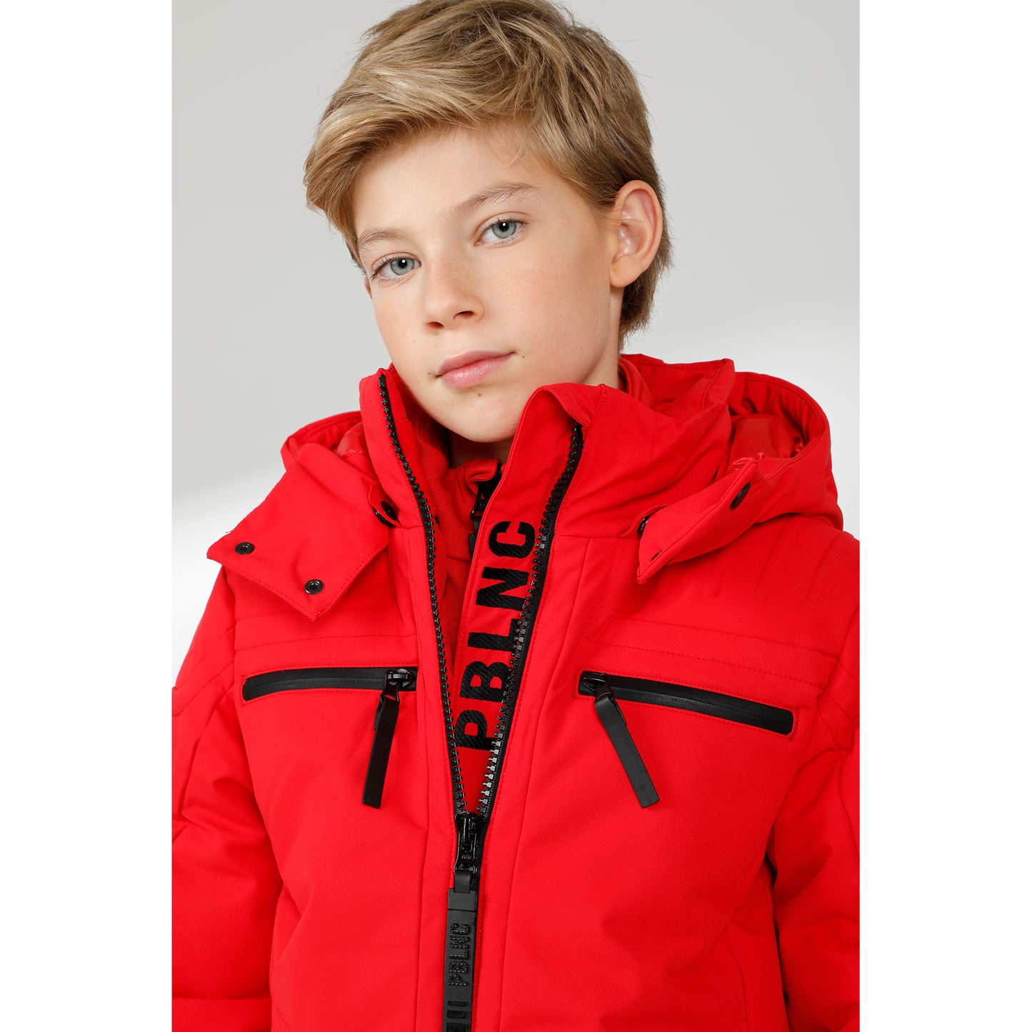 Poivre Blanc Junior Boy Ski Jacket in Red