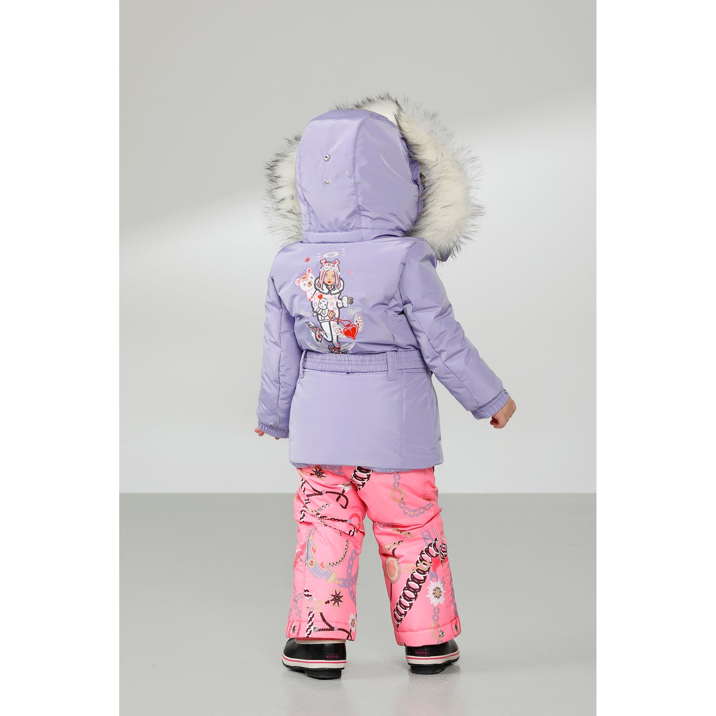 Poivre Blanc Baby Girl's Ski Jacket in Glory Pink 1003