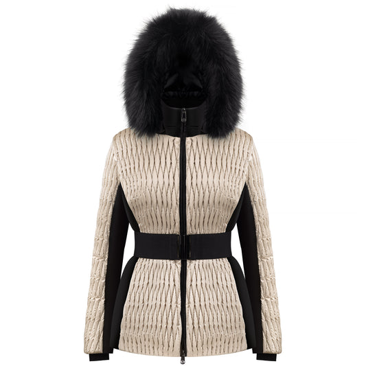 Poivre Blanc Women's Mirror Jacket in Glow Nacre White 0804