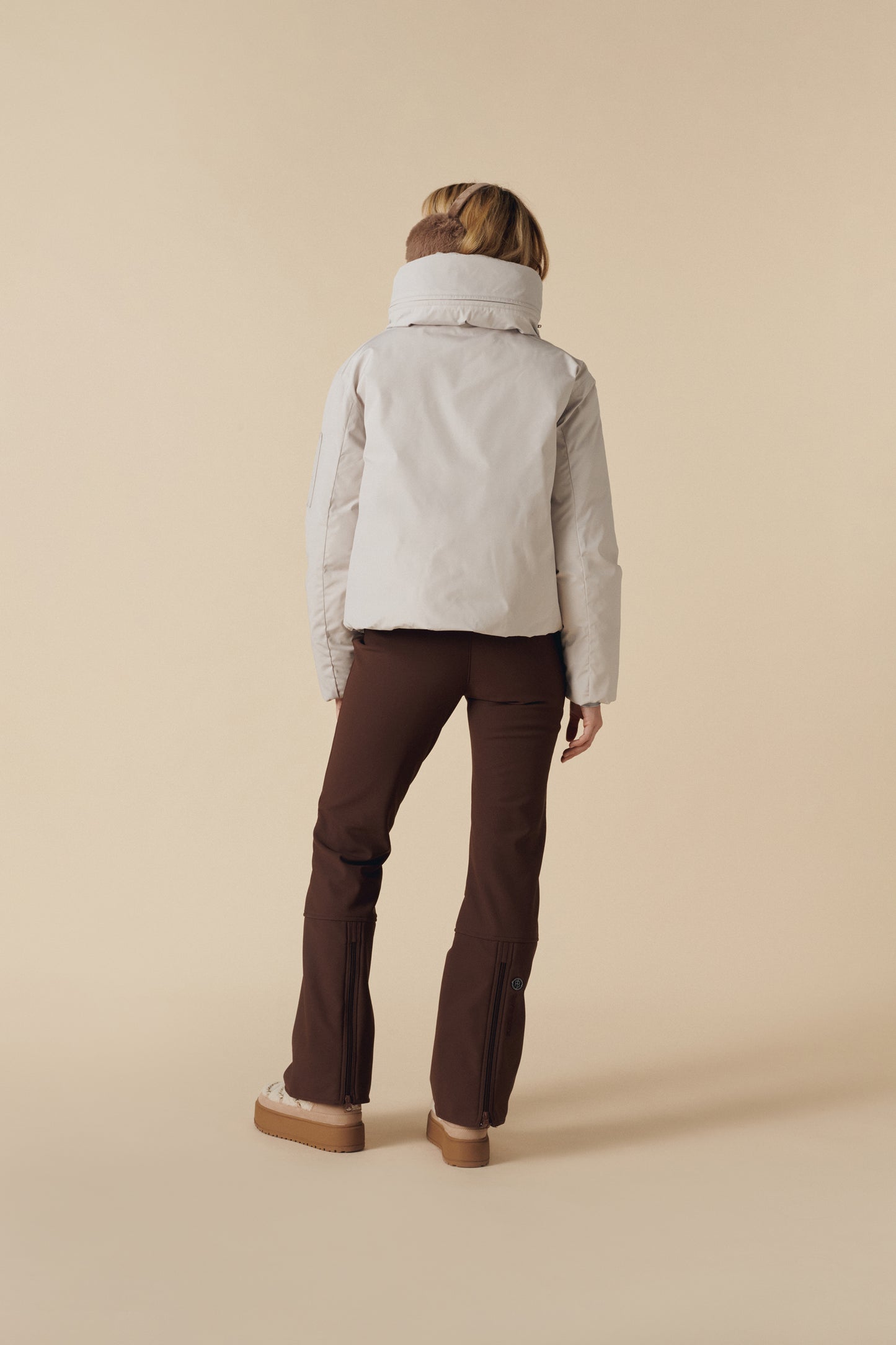 Women's Ski Flight Jacket in Mineral Grey 1002