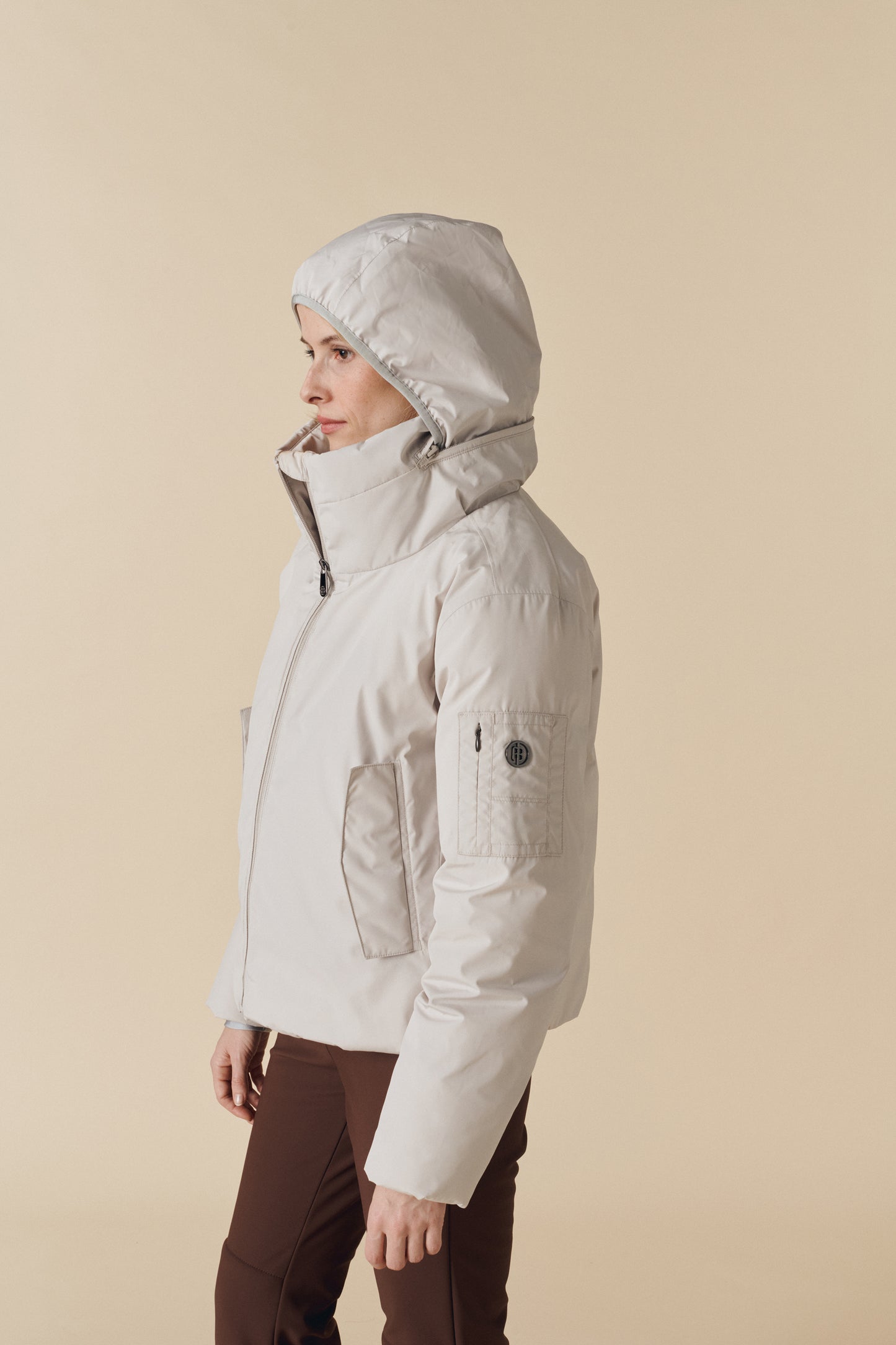 Women's Ski Flight Jacket in Mineral Grey 1002