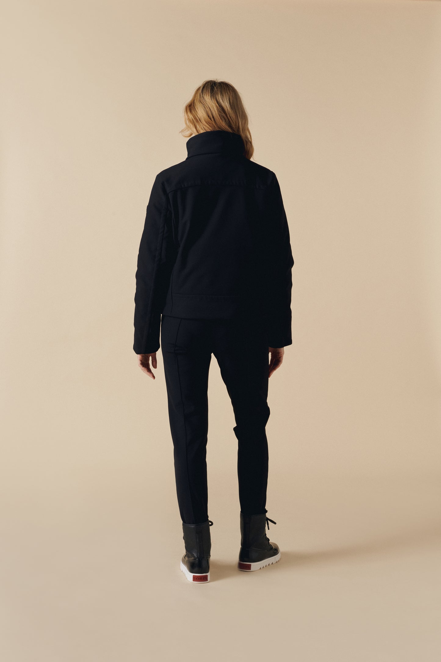 Women's Soft Shell Ski Jacket in Black 1101 Slim Fit