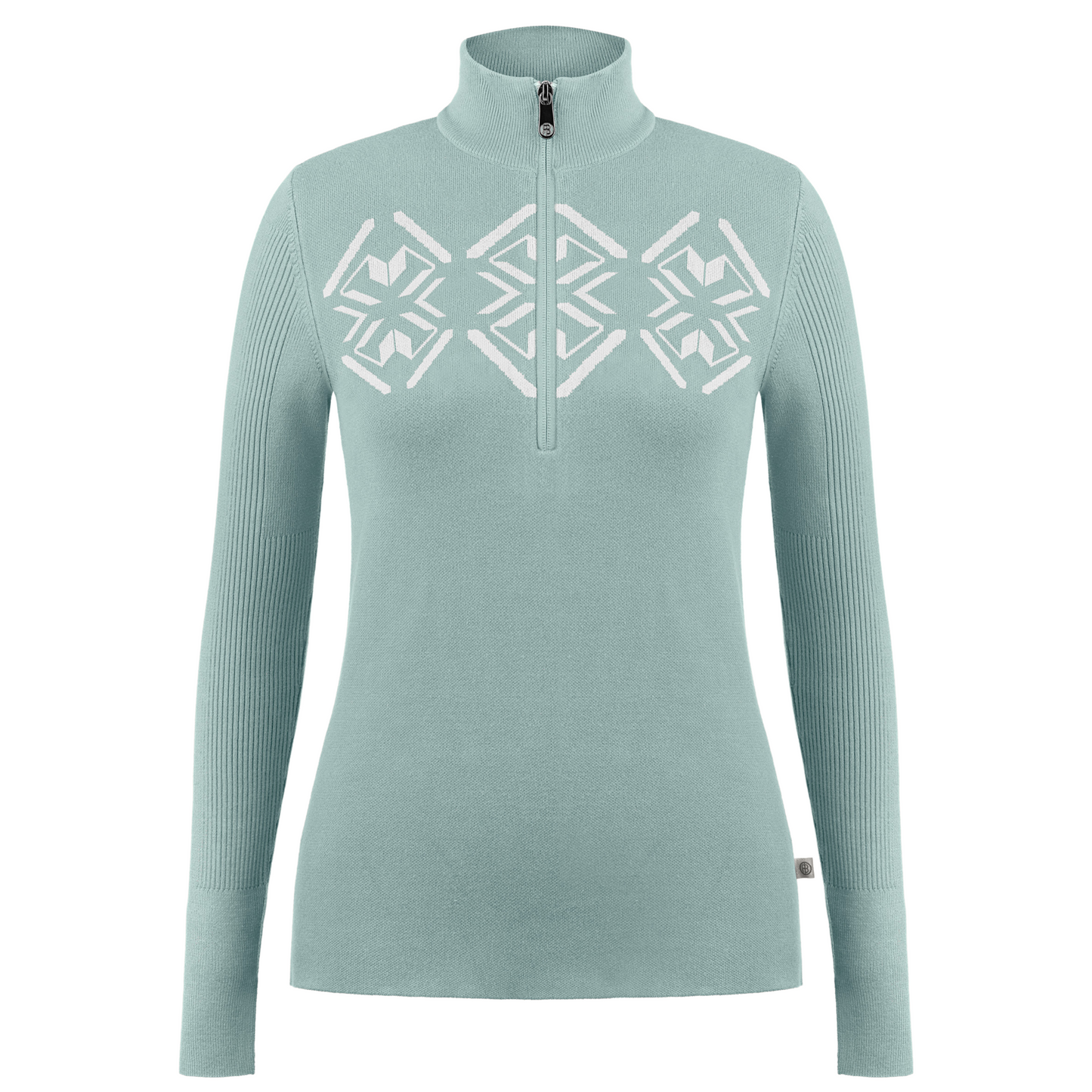 Poivre Blanc Women's knit Sweater in Aloe Blue 3540