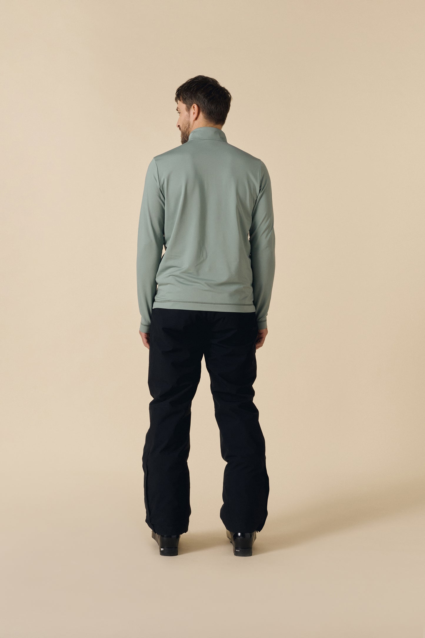 Men's Ski Mid Layer in Lichen Green