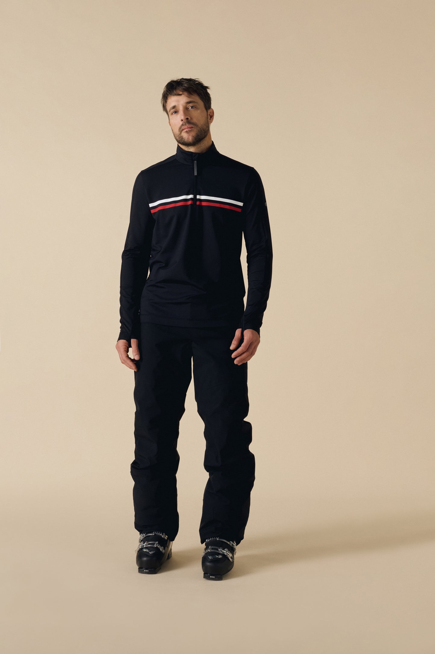 Men's Ski Mid Layer in Black