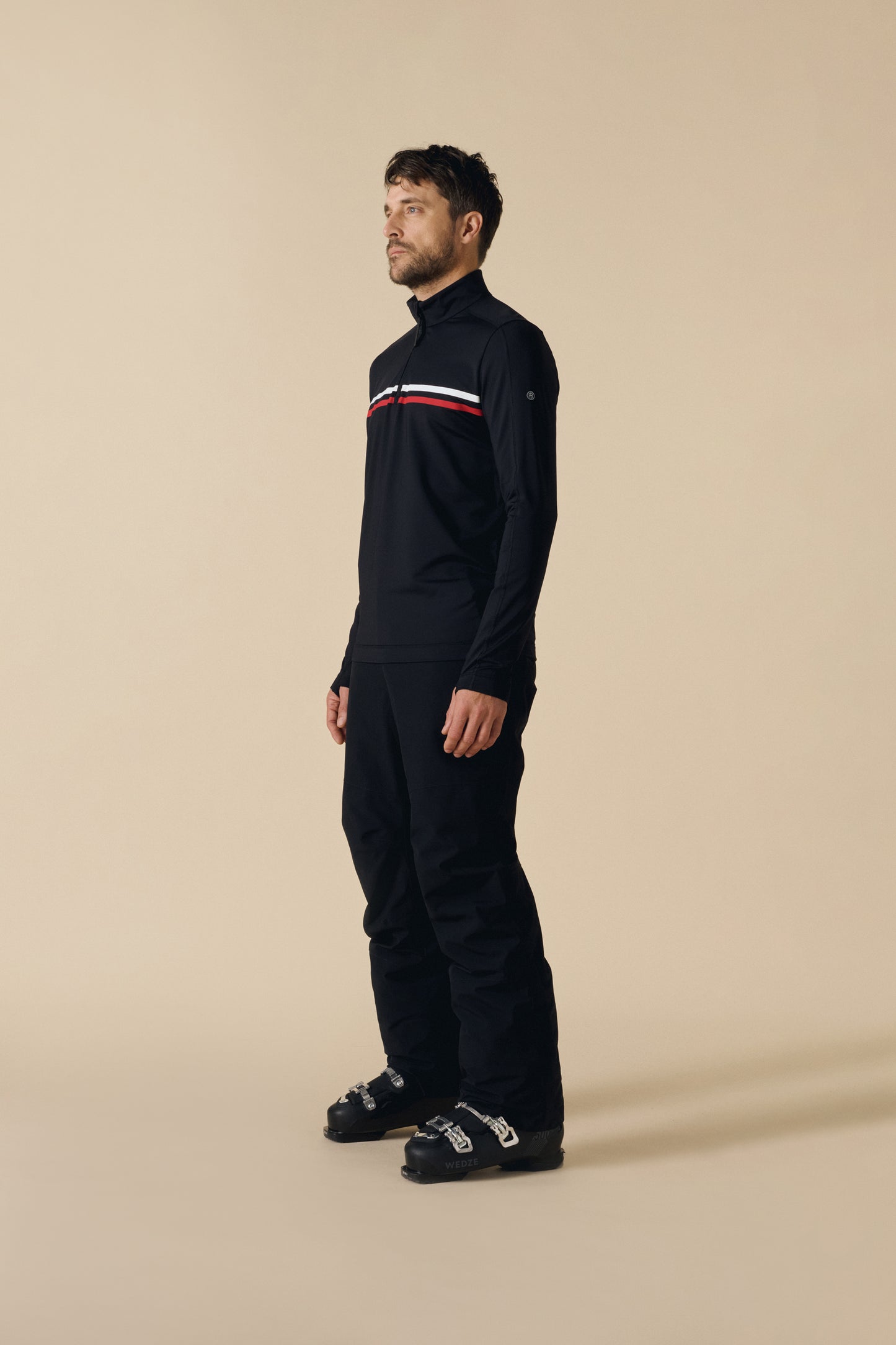 Men's Ski Mid Layer in Black