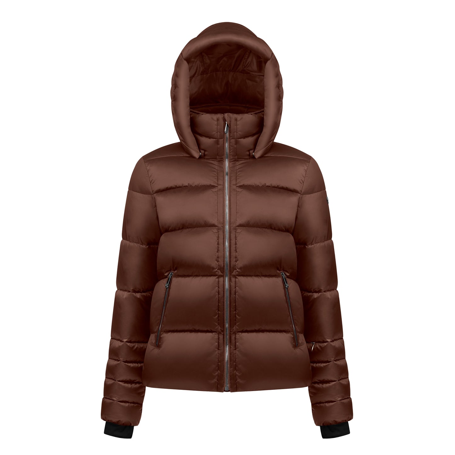 Synthetic Down Ski Jacket in Chocolate Brown 1201