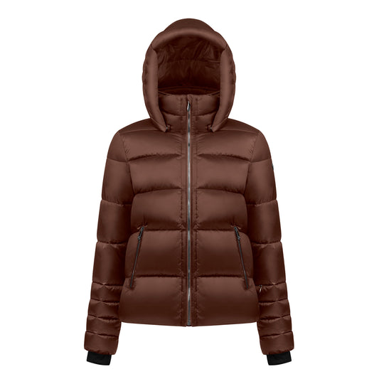 Synthetic Down Ski Jacket in Chocolate Brown 1201