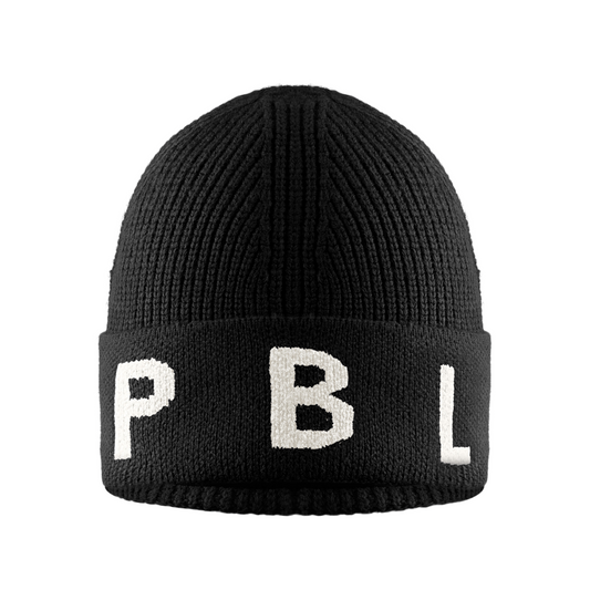 Poivre Blanc Women's Beanie Hat in Black 6180