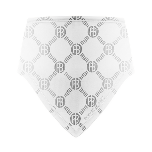 Poivre Blanc Women's Neck Warmer Monogram White 1591