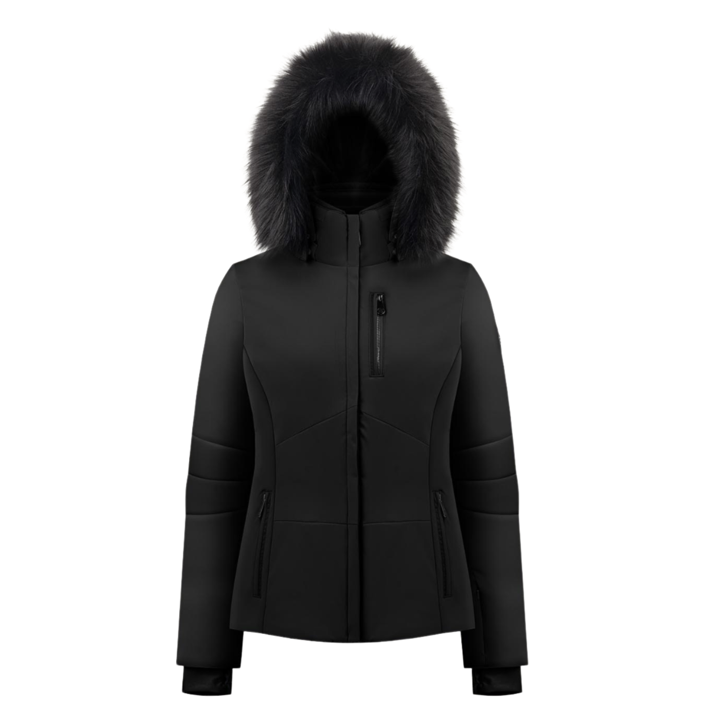Women's Stretch Ski Jacket in Black 0802