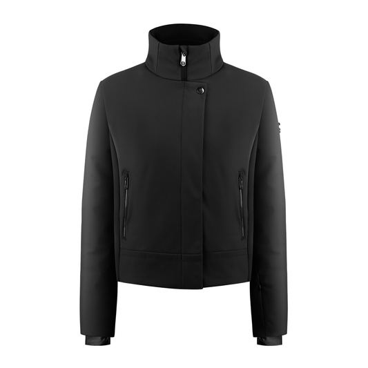 Women's Soft Shell Ski Jacket in Black 1101 Slim Fit