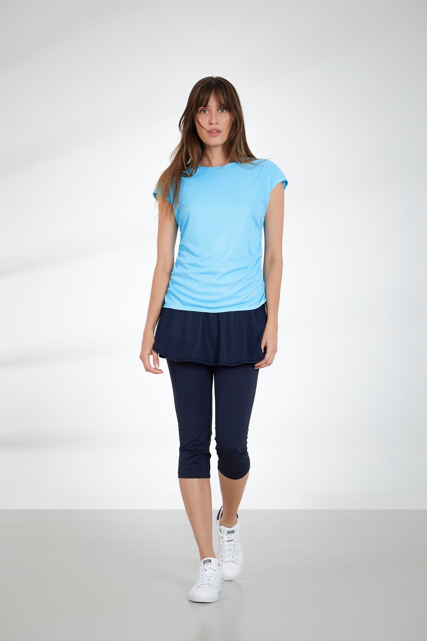 Women's Eco-Active Light capped sleeve T-shirt 2101 in Lagoon Blue