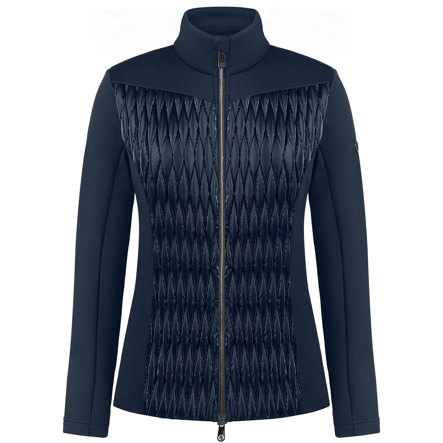 Poivre Blanc Women's Mirror Ski Fleece in Gothic Blue/Navy 1600