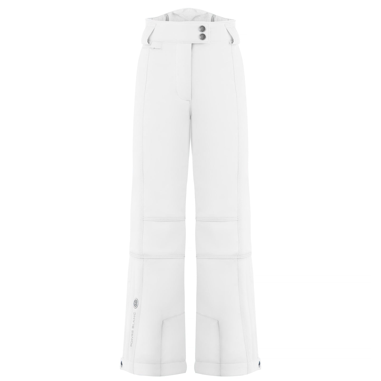 Poivre Blanc Junior Girl's slim stretch ski pant in White 0820