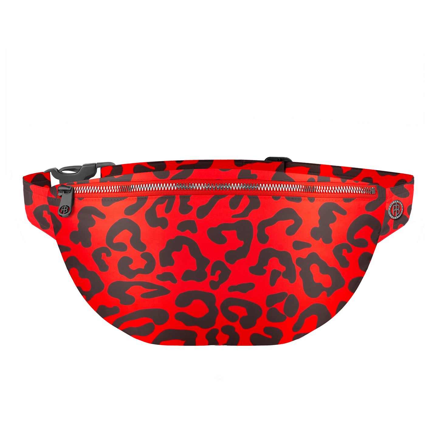 Poivre Blanc Waist Bag in Leopard Scarlet red 9095