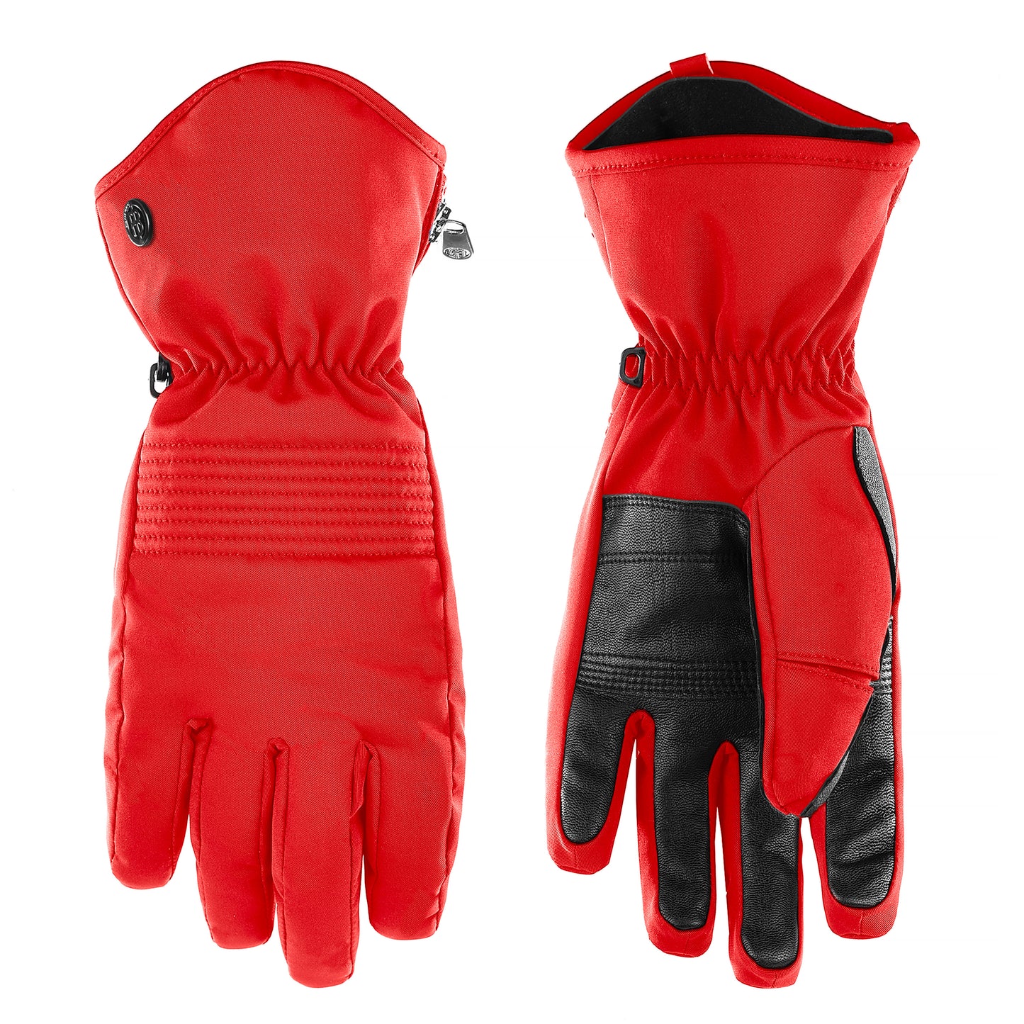 Women's Stretch Ski Gloves 0870 in Black